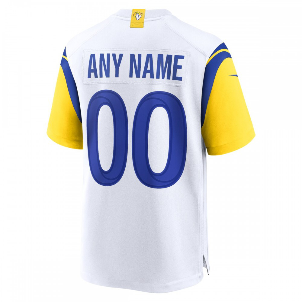 Los Angeles Rams Nike Alternate Custom Jersey - White-GridironStore